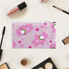 Cheer Bear Pink, Care, Care Bears, Cartoon Cosmetic Bag (XS) from ArtsNow.com Back