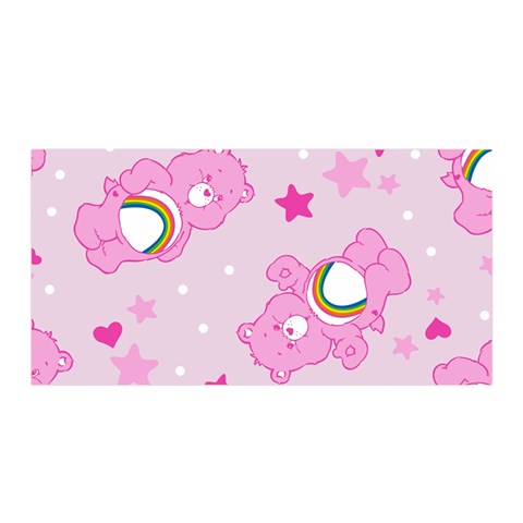 Cheer Bear Pink, Care, Care Bears, Cartoon Satin Wrap 35  x 70  from ArtsNow.com Front