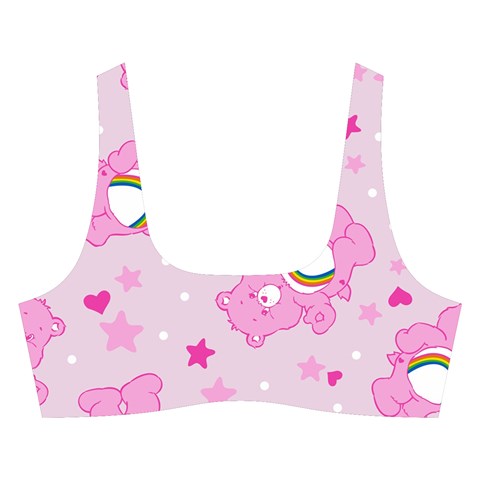 Cheer Bear Pink, Care, Care Bears, Cartoon Cross Back Hipster Bikini Set from ArtsNow.com Front