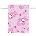 Cheer Bear Pink, Care, Care Bears, Cartoon Lightweight Drawstring Pouch (XL)