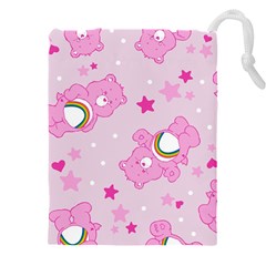 Cheer Bear Pink, Care, Care Bears, Cartoon Drawstring Pouch (4XL) from ArtsNow.com Front