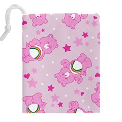 Cheer Bear Pink, Care, Care Bears, Cartoon Drawstring Pouch (4XL) from ArtsNow.com Back