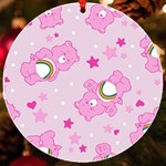 Cheer Bear Pink, Care, Care Bears, Cartoon UV Print Acrylic Ornament Round