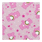 Cheer Bear Pink, Care, Care Bears, Cartoon Banner and Sign 3  x 3 