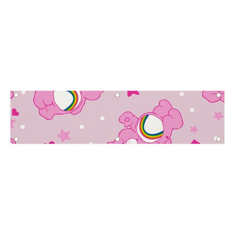 Cheer Bear Pink, Care, Care Bears, Cartoon Banner and Sign 4  x 1  from ArtsNow.com Front