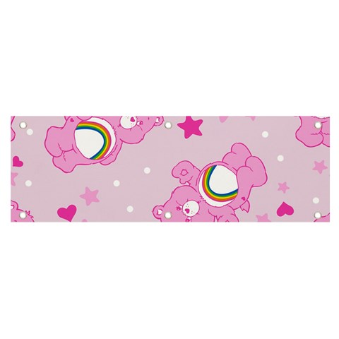 Cheer Bear Pink, Care, Care Bears, Cartoon Banner and Sign 6  x 2  from ArtsNow.com Front