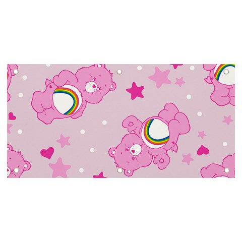 Cheer Bear Pink, Care, Care Bears, Cartoon Banner and Sign 6  x 3  from ArtsNow.com Front