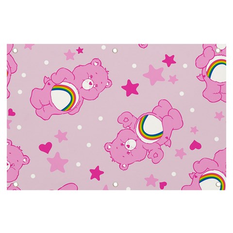 Cheer Bear Pink, Care, Care Bears, Cartoon Banner and Sign 6  x 4  from ArtsNow.com Front