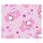 Cheer Bear Pink, Care, Care Bears, Cartoon Premium Plush Fleece Blanket (Small)