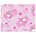 Cheer Bear Pink, Care, Care Bears, Cartoon Premium Plush Fleece Blanket (Medium)