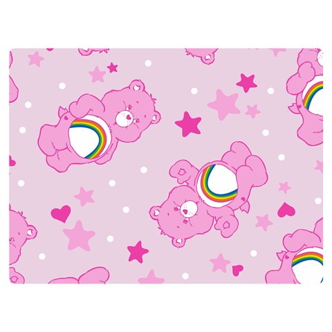 Cheer Bear Pink, Care, Care Bears, Cartoon Premium Plush Fleece Blanket (Extra Small) from ArtsNow.com 40 x30  Blanket Front