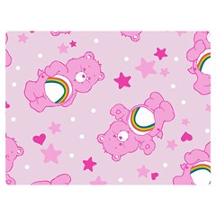 Cheer Bear Pink, Care, Care Bears, Cartoon Two Sides Premium Plush Fleece Blanket (Baby Size) from ArtsNow.com 40 x30  Blanket Back