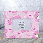 Cheer Bear Pink, Care, Care Bears, Cartoon White Tabletop Photo Frame 4 x6 