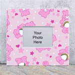 Cheer Bear Pink, Care, Care Bears, Cartoon White Wall Photo Frame 5  x 7 