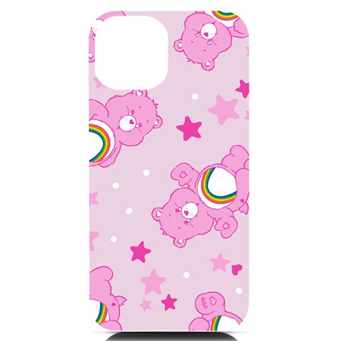 Cheer Bear Pink, Care, Care Bears, Cartoon iPhone 14 Black UV Print Case from ArtsNow.com Front