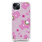 Cheer Bear Pink, Care, Care Bears, Cartoon iPhone 14 Plus TPU UV Print Case