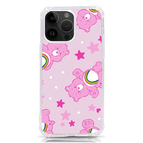 Cheer Bear Pink, Care, Care Bears, Cartoon iPhone 14 Pro Max TPU UV Print Case from ArtsNow.com Front