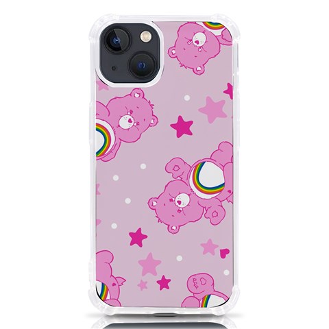 Cheer Bear Pink, Care, Care Bears, Cartoon iPhone 13 TPU UV Print Case from ArtsNow.com Front