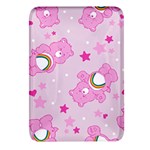 Cheer Bear Pink, Care, Care Bears, Cartoon Rectangular Glass Fridge Magnet (4 pack)