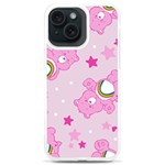 Cheer Bear Pink, Care, Care Bears, Cartoon iPhone 15 Plus TPU UV Print Case