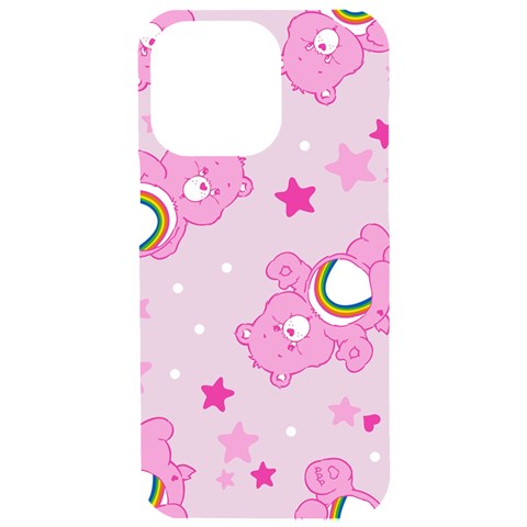 Cheer Bear Pink, Care, Care Bears, Cartoon iPhone 15 Pro Max Black UV Print PC Hardshell Case from ArtsNow.com Front