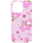 Cheer Bear Pink, Care, Care Bears, Cartoon iPhone 15 Pro Max Black UV Print PC Hardshell Case