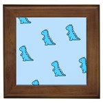 Dinosaur , Cute, Pastel, Framed Tile