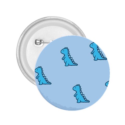 Dinosaur , Cute, Pastel, 2.25  Buttons from ArtsNow.com Front