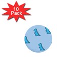 Dinosaur , Cute, Pastel, 1  Mini Buttons (10 pack) 