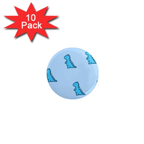 Dinosaur , Cute, Pastel, 1  Mini Magnet (10 pack)  from ArtsNow.com Front