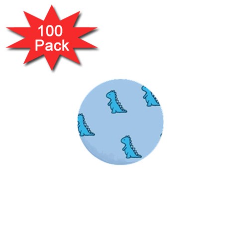 Dinosaur , Cute, Pastel, 1  Mini Buttons (100 pack)  from ArtsNow.com Front