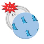 Dinosaur , Cute, Pastel, 2.25  Buttons (10 pack) 