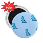 Dinosaur , Cute, Pastel, 2.25  Magnets (10 pack) 