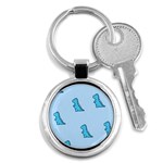 Dinosaur , Cute, Pastel, Key Chain (Round)