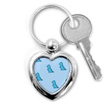 Dinosaur , Cute, Pastel, Key Chain (Heart)