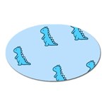 Dinosaur , Cute, Pastel, Oval Magnet