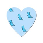 Dinosaur , Cute, Pastel, Heart Magnet