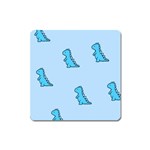 Dinosaur , Cute, Pastel, Square Magnet