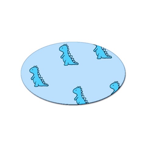 Dinosaur , Cute, Pastel, Sticker Oval (100 pack) from ArtsNow.com Front