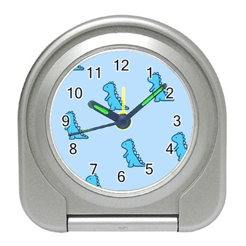 Dinosaur , Cute, Pastel, Travel Alarm Clock from ArtsNow.com Front