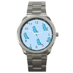 Dinosaur , Cute, Pastel, Sport Metal Watch