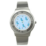 Dinosaur , Cute, Pastel, Stainless Steel Watch