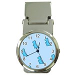 Dinosaur , Cute, Pastel, Money Clip Watches