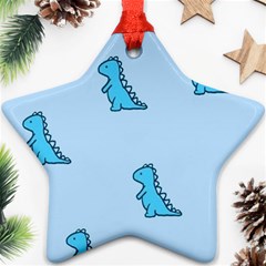 Dinosaur , Cute, Pastel, Star Ornament (Two Sides) from ArtsNow.com Front