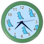 Dinosaur , Cute, Pastel, Color Wall Clock