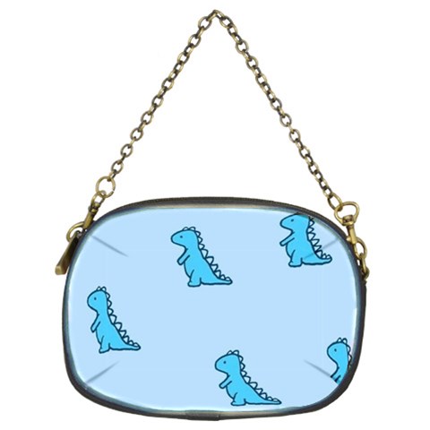 Dinosaur , Cute, Pastel, Chain Purse (Two Sides) from ArtsNow.com Front