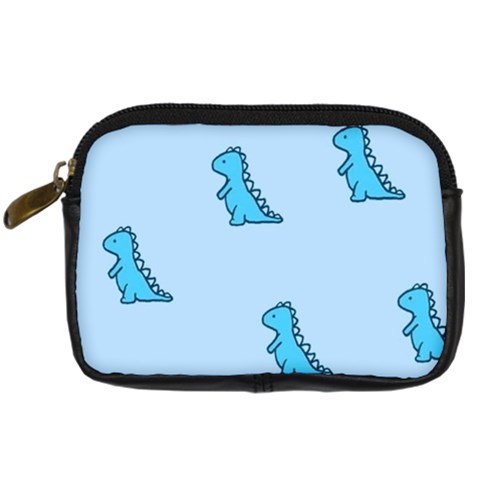 Dinosaur , Cute, Pastel, Digital Camera Leather Case from ArtsNow.com Front