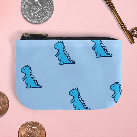 Dinosaur , Cute, Pastel, Mini Coin Purse from ArtsNow.com Front