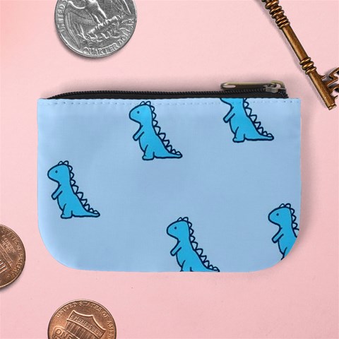 Dinosaur , Cute, Pastel, Mini Coin Purse from ArtsNow.com Back