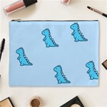 Dinosaur , Cute, Pastel, Cosmetic Bag (XL)